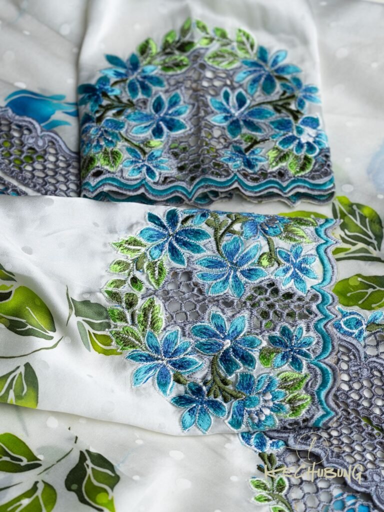 Magnolia Flower Embroidery – Sulam Goyang Kebaya Tradisi