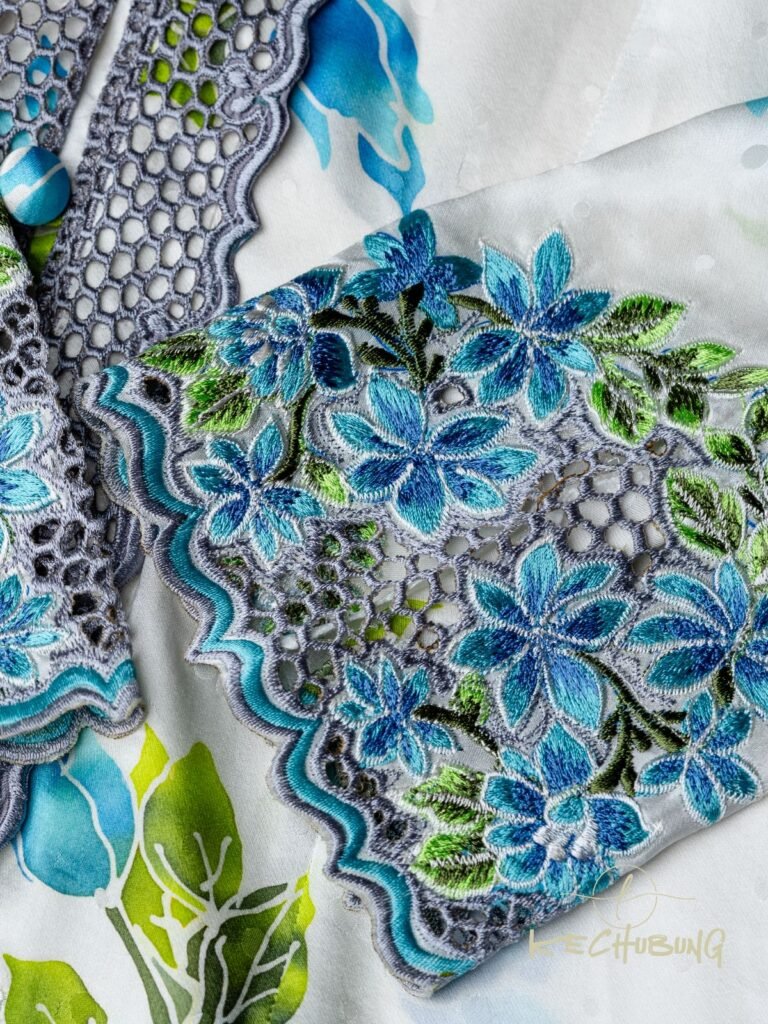 Magnolia Flower Embroidery – Sulam Goyang Kebaya Tradisi