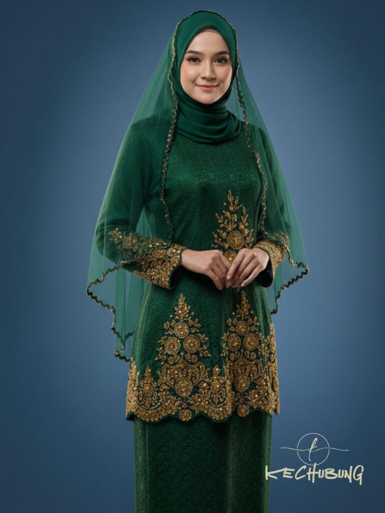 Sulam Lace – Kurung Songket Moden Majlis Resepsi