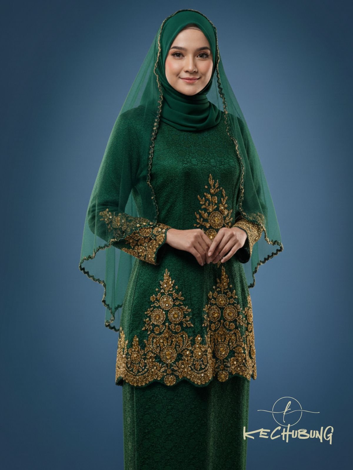 Sulam Lace – Kurung Songket Moden Majlis Resepsi