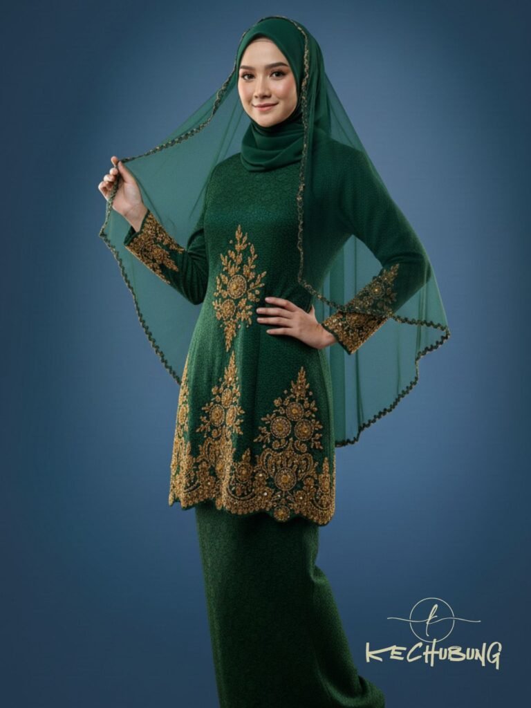 Sulam Lace – Kurung Songket Moden Majlis Resepsi
