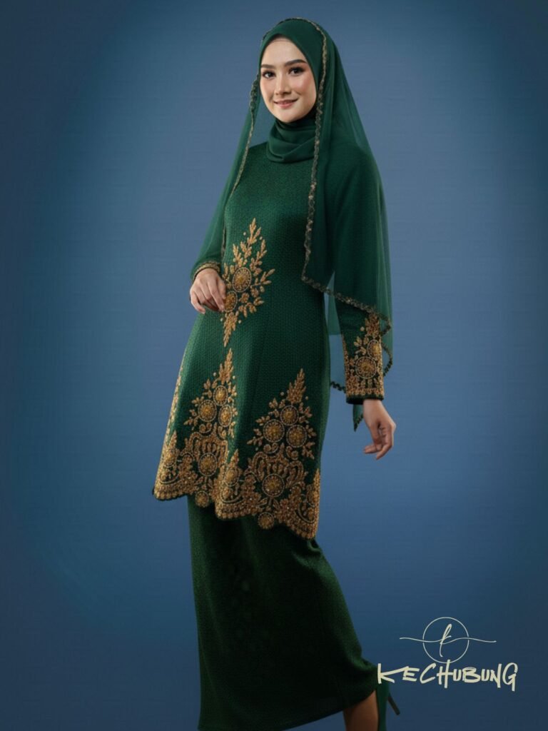 Sulam Lace – Kurung Songket Moden Majlis Resepsi