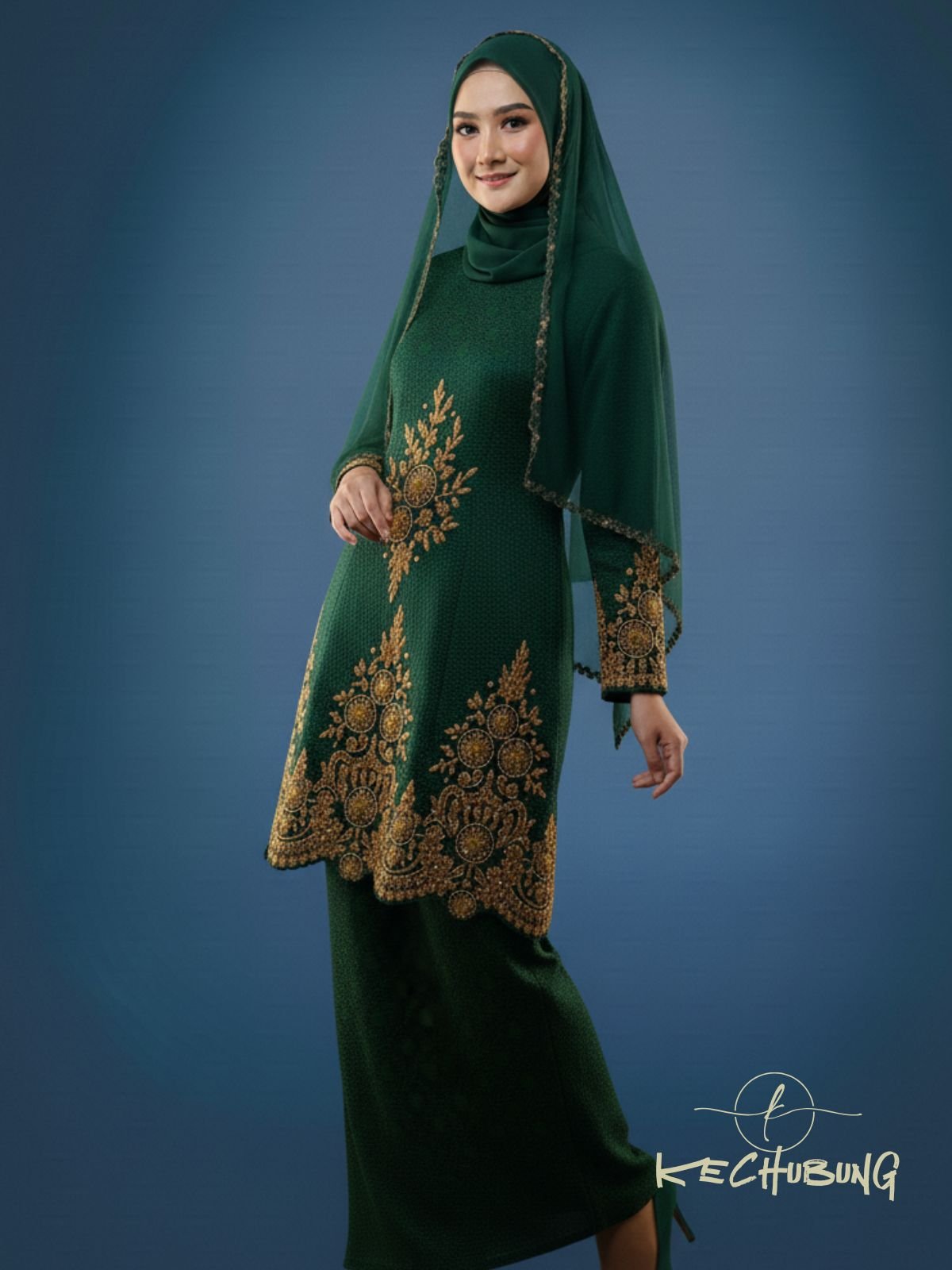 Sulam Lace – Kurung Songket Moden Majlis Resepsi