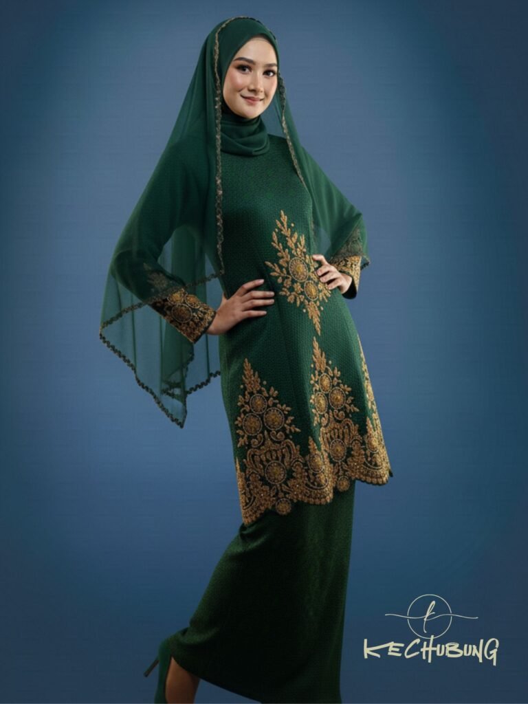 Sulam Lace – Kurung Songket Moden Majlis Resepsi