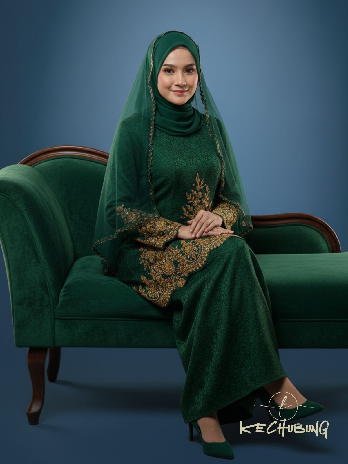 Sulam Lace – Kurung Songket Moden Majlis Resepsi